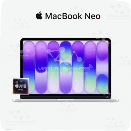 APPLE MACBOOK NEO 13 CHIP A18 PRO 8GB RAM 256GB SSD 13 PULGADAS PLATA