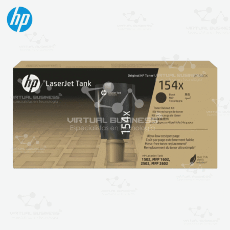 KIT DE RECARGA DE TÓNER DE TANQUE ORIGINAL HP LASERJET 154X NEGRO