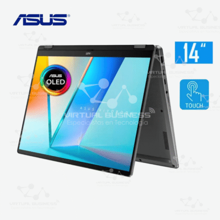 LAPTOP ASUS VIVOBOOK 14 FLIP, CORE ULTRA 7-256V, INTEL ARC GRAPHICS, 16GB RAM, 1TB SSD, 14 PULGADAS WUXGA OLED TACTIL