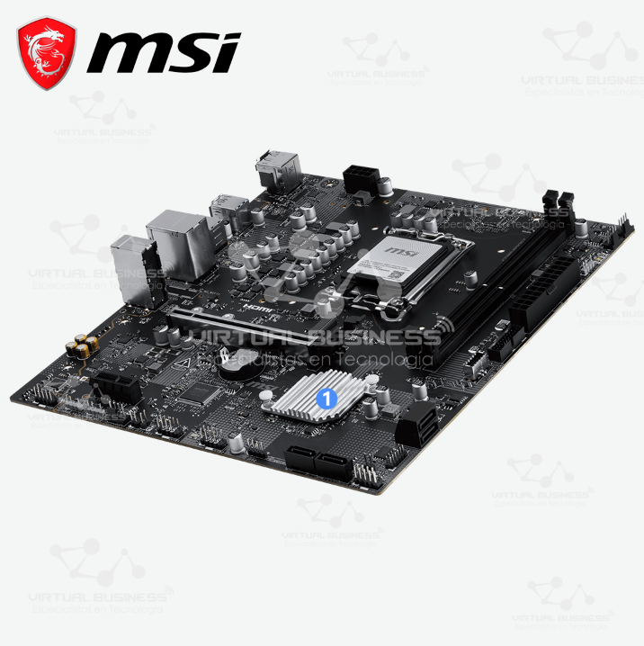 PLACA MADRE MSI PRO H810M-E LGA1700 DDR5 MICRO-ATX - Imagen 3