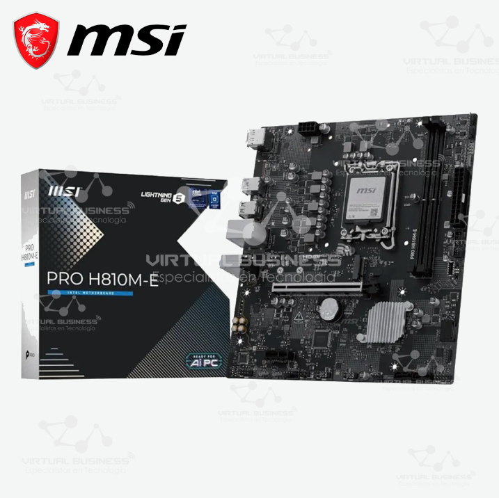 PLACA MADRE MSI PRO H810M-E LGA1700 DDR5 MICRO-ATX