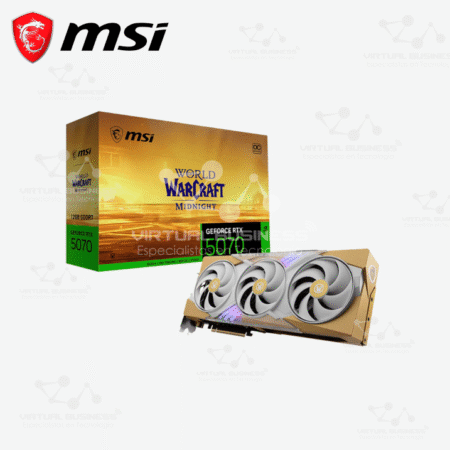 TARJETA DE VIDEO MSI GEFORCE RTX5070 12G WOW MIDNIGHT LIGTH EDITION OC, 12GB GDDR7, PCIE5