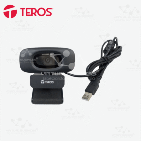 WEBCAM TEROS TE-9073N, 4K, MICRÓFONO INCORPORADO, USB 2.0