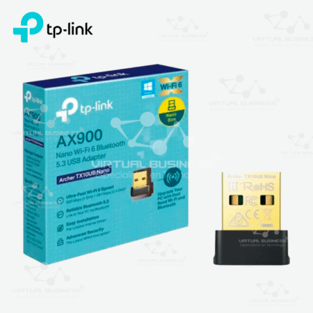 ADAPTADOR TP-LINK ARCHER TX10UB NANO, WIFI 6 AX900, BLUETOOTH 5.3, DOBLE BANDA 2.4/5 GHZ