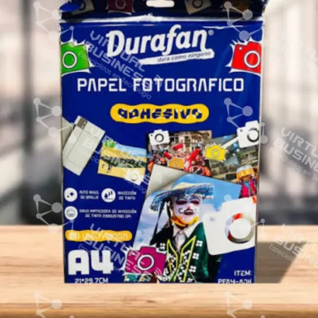 Papel Adhesivo Durafan A4 180g 20 Hojas