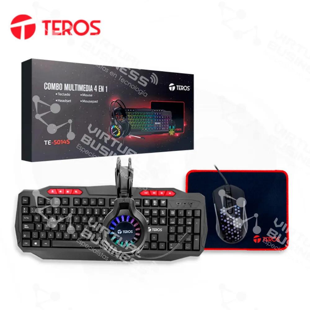 Kit Gamer Teros TE-5014S 4 en 1