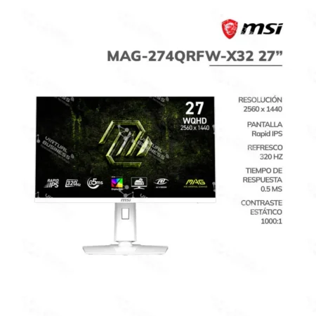 Monitor MSI MAG 274QRFW X32 27 WQHD 320Hz